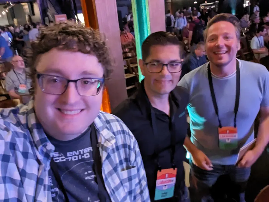 Sean Talbot with fellow developers at Laracon